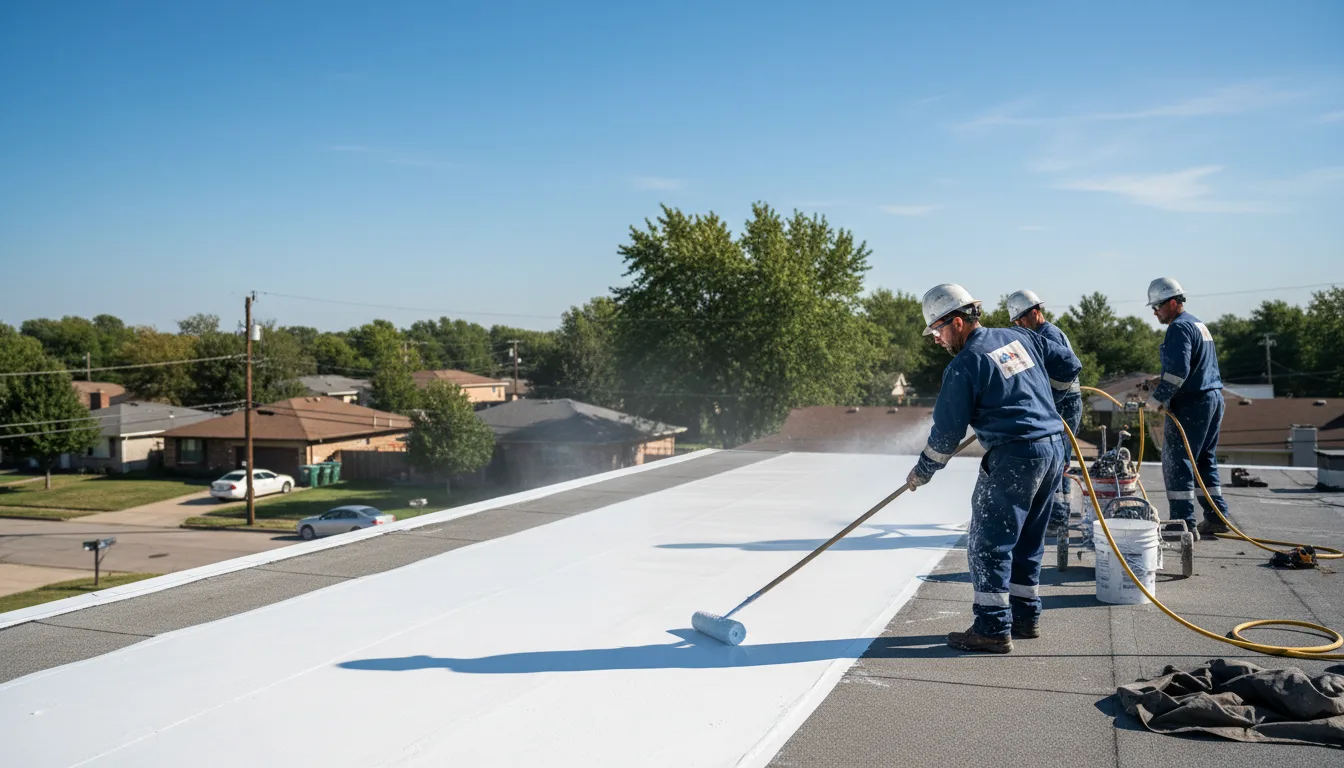 Commercial roof coating in Eskridge, KS near me